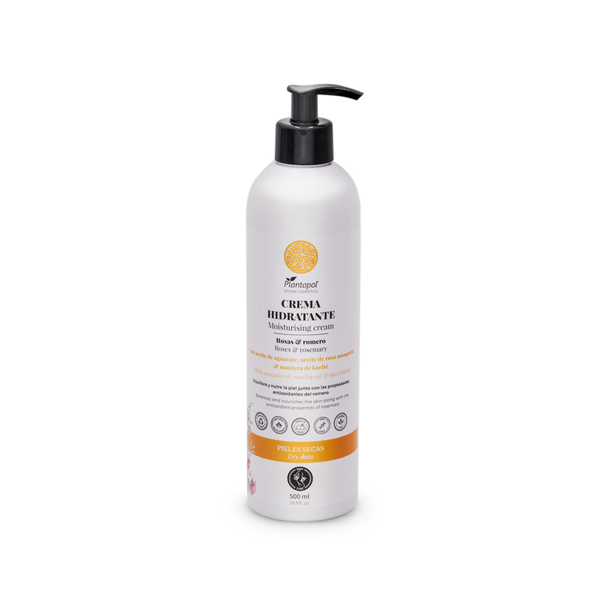 línea corporal CREMA CORPORAL PIELES SECAS BIO ROSAS Y ROMERO 500ML