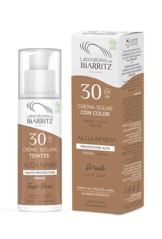 línea facial CREMA FACIAL COLOR DORADO SFP30 BIO 50ML