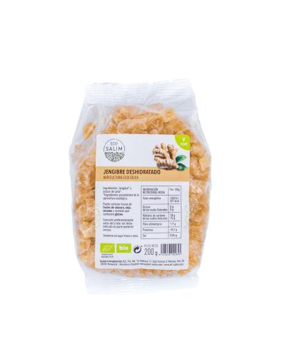 aperitivos y frutos secos JENGIBRE DESHIDRATADO DADOS 200 GR. BIO