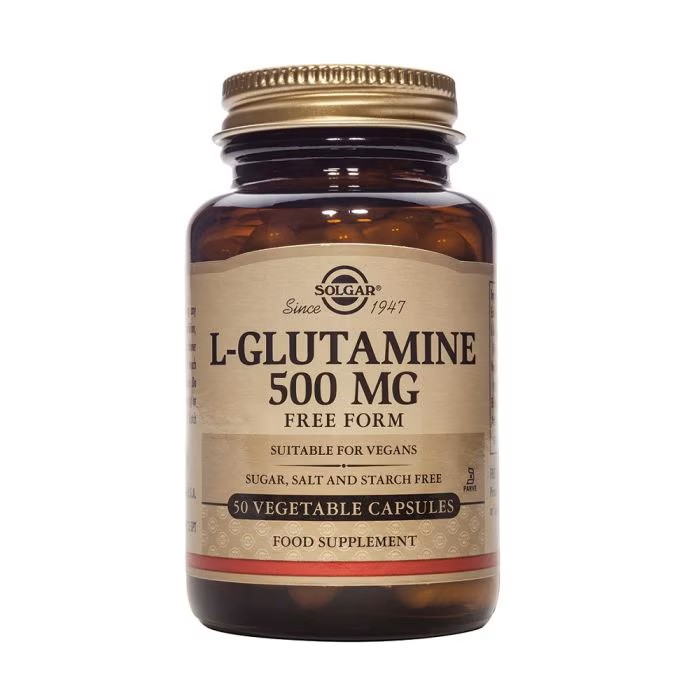 aminoácidos L-GLUTAMINA 500 mg 50 Cápsulas Vegetales.