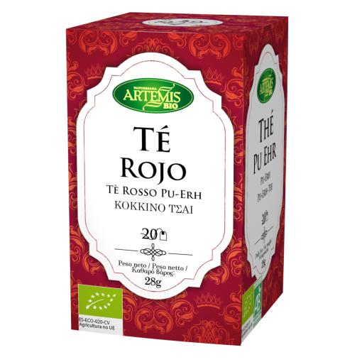 plantas en filtro TE ROJO PUERH BIO 20FILTROS