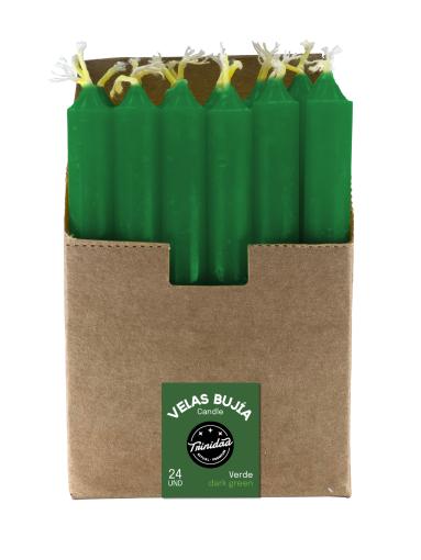 aromaterapia VELAS MINI VERDE OSCURO 1,2 X 11 CM. UNIDAD