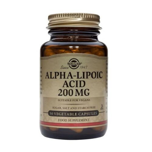 minerales ÁCIDO ALFA LIPOICO 200mg 50 Cápsulas Vegetales.