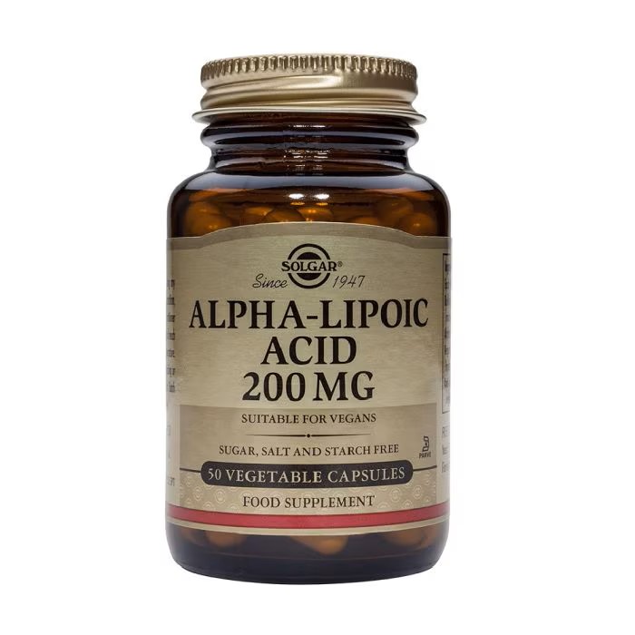 minerales ÁCIDO ALFA LIPOICO 200mg 50 Cápsulas Vegetales.