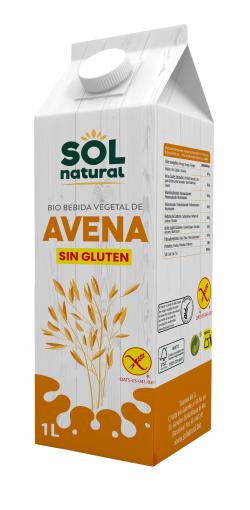 bebidas BEBIDA DE AVENA S/GLUTEN BIO 1L