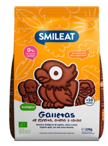 alim infantil GALLETAS DE ESPELTA, AVENA Y CACAO +10 MESES BIO 220GR