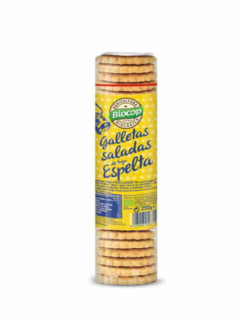 repostería y chocolates GALLETAS SALADAS DE TRIGO DE ESPELTA 230G BIO