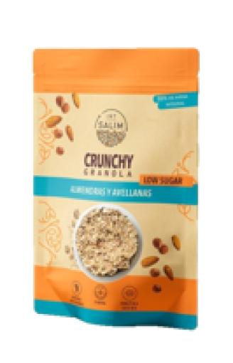 copos, mueslis y salvados GRANOLA CRUNCHY ALMENDRAS Y AVELLANAS LOW SUGAR 375GR