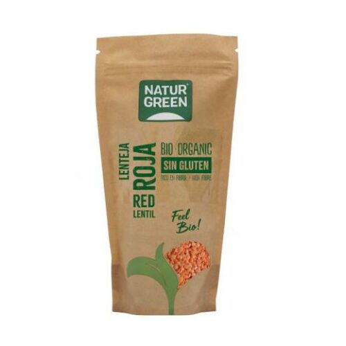 legumbres y verduras desecadas LENTEJA ROJA 500G SIN GLUTEN BIO