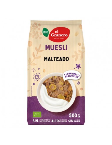 copos, mueslis y salvados MUESLI MALTEADO BIO, 400 g
