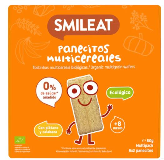 celiacos- PANECITOS MULTICEREALES DE PLATANO Y CALABAZA 60G +8MESES