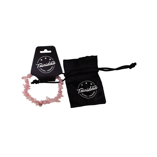 bisuteria PULSERA CUARZO ROSA CHIP