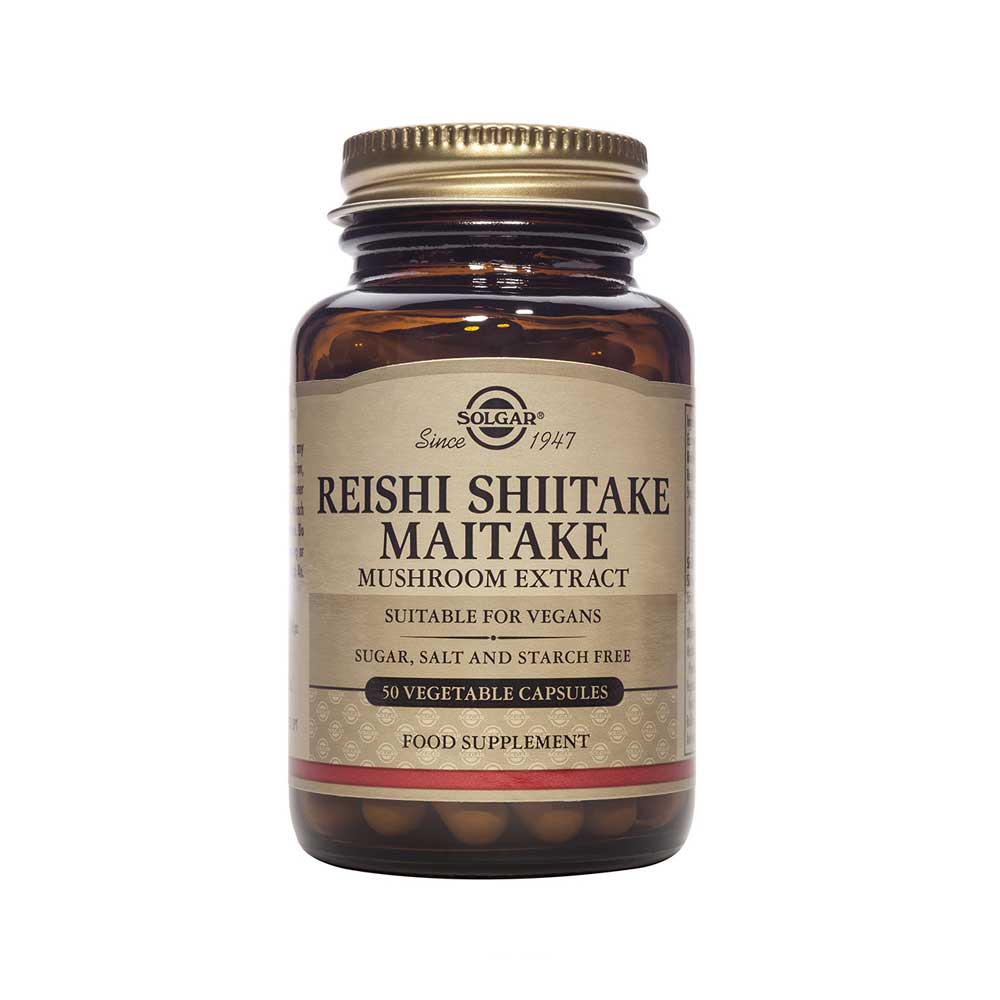 sistema inmunológico REISHI, SHIITAKE y MAITAKE (extracto de hongos)50 Cápsulas Vegetales.