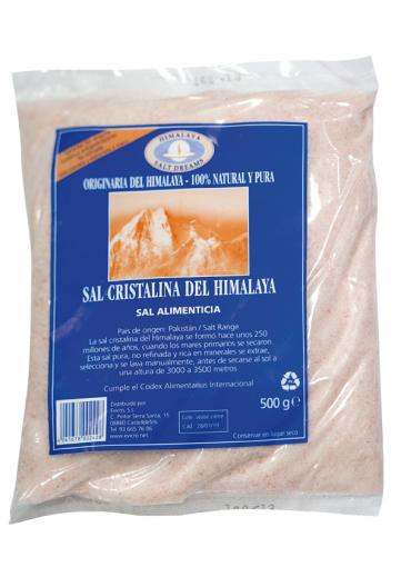 sales, condimentos y salsas SAL CRISTALINA DEL HIMALAYA MOLIDA ROSA, 500 g