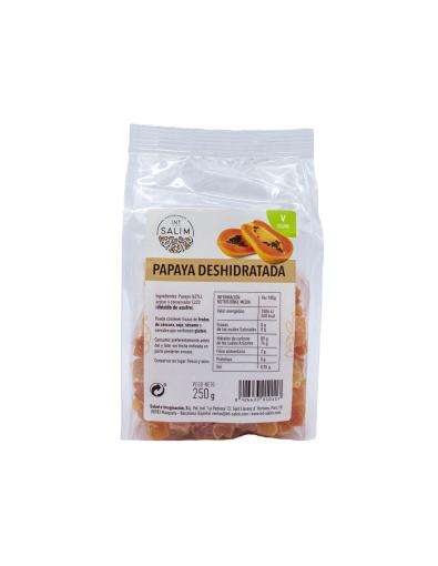 aperitivos y frutos secos PAPAYA DESHIDRATADA250GR,