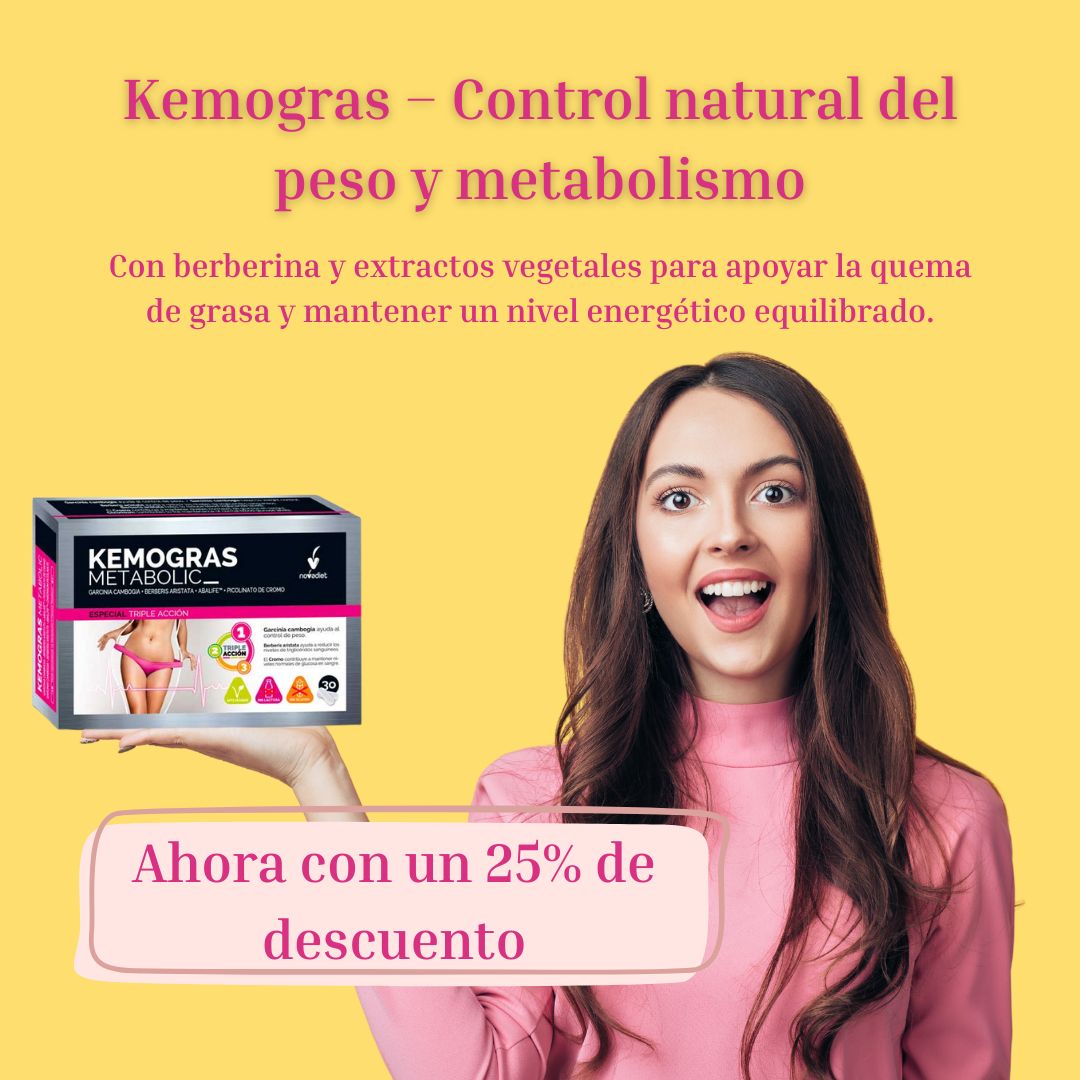 Kemogras Novadiet con berberina – control del peso y apoyo metabólico | Herbolario La Vida Es Bella