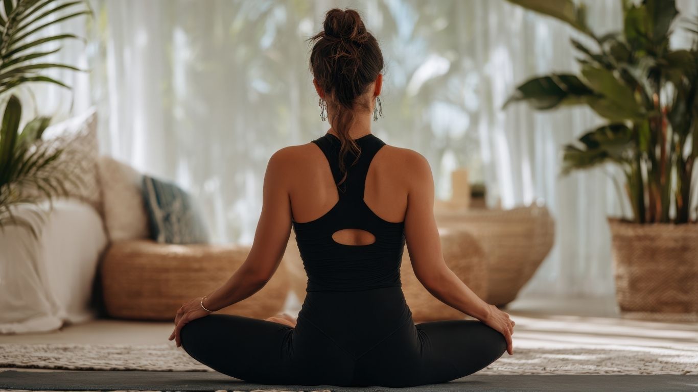 Mujer practicando bienestar y autocuidado como parte de un enfoque natural para adelgazar y equilibrar el metabolismo