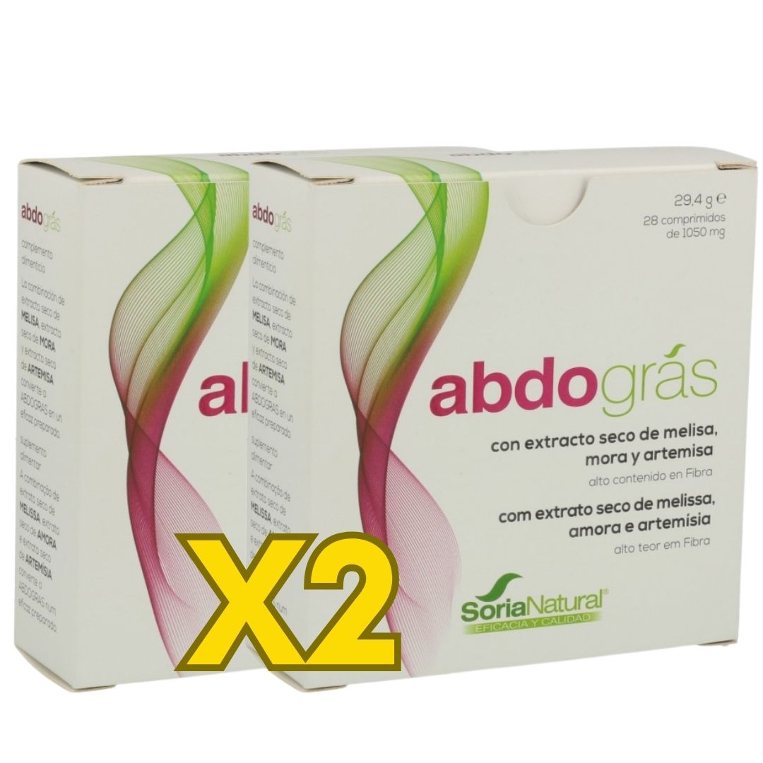 Pack Abdogras x2 con melisa, mora blanca y artemisia para control del peso
